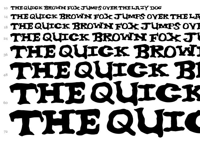 Nighthour font waterfall